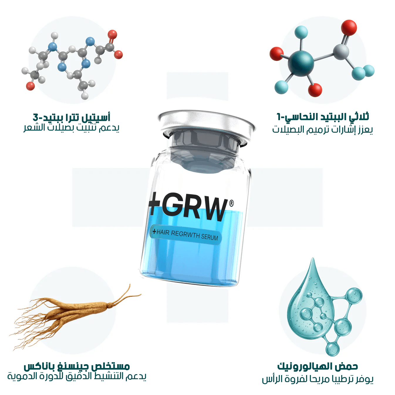GRWOOTS® علاج بالحقن المجهري لتساقط الشعر ودعم نمو شعر أقوى وأكثر كثافة